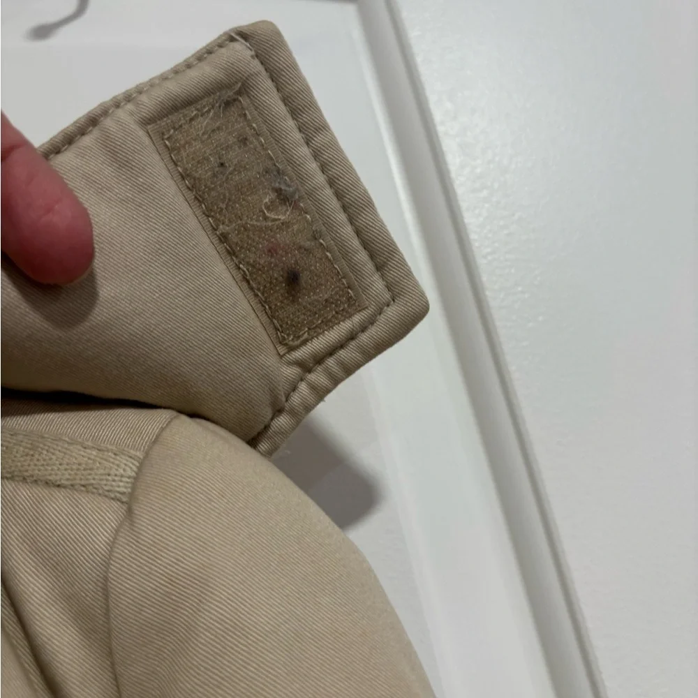 ZARA Basic Beige Padded Utility Jacket | Button & Zip Front | Women’s Medium